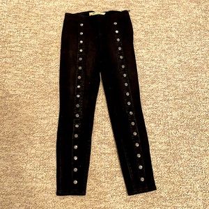 High Waist Gap Skinny Jeans with silver buttons